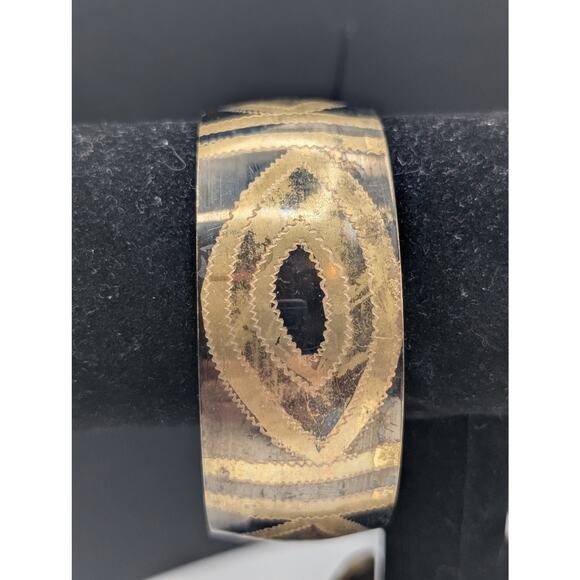 Vintage Lot of Five Brass & Mixed Metals Bracelets - Picture 2 of 6